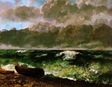 Courbet The stormy sea 1869 117x160.5 Musee dOrsay, Paris. , 