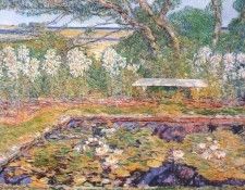 hassam a long island garden 1922. ������, ������
