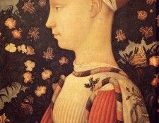 Pisanello Antonio Portrait Of Ginerva D Este.  