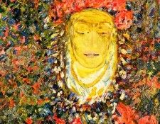 Hunt Slonem - Sainte Rose de Lima (detail), De. Slonem, 