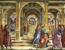 GHIRLANDAIO EXPULSION OF JOACHIM FROM THE TEMPLE CAPPELLA T. , 