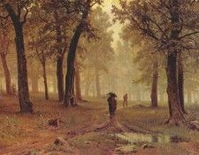 shishkin rain in an oak forest 1891. ,  