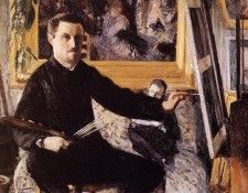 Caillebotte Gustave Self Portrait with Easel. , 
