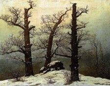 FRIEDRICH Caspar David Dolmen In The Snow. �������, ������ �����
