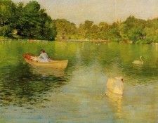 Chase William Merritt On the Lake Central Park. ,  