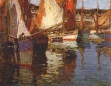 payne breton tuna boats, concarneau, france c1924. , S