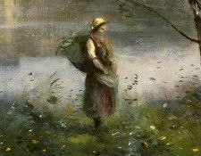 Corot Ville dAvray, c. 1867-1870, Detalj 3, NG Washington. ����, ���-������-������