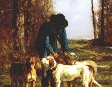 troyon hunter with his dogs 1854. Troyon, 