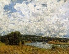 Sisley Alfred The Seine at Suresnes Sun. , 