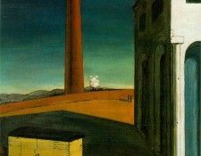 De Chirico The anguish of departure, 1914, 85.1x69.2 cm, Alb. ,  