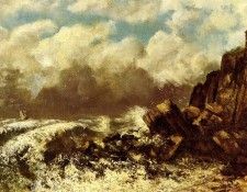 Courbet Gustave Marine A Etretat. , 