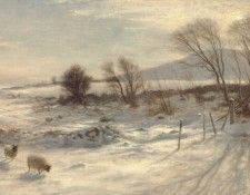 When snow the pasture sheets. , 