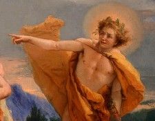 Tiepolo Apollo Pursuing Daphne, ca 1755-60, 68.5x87 cm, Deta. ,  