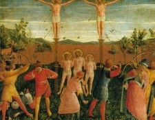 Fra Angelico San Marco altarpiece, 1438-40, Detalj 1, Museo . ���������, ��� �������� �� F