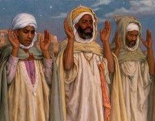 Prayer at Dawn, Etienne Dinet - 1600x1200 - ID 8913. ����, �����