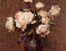 Fantin Latour Henri Bouquet of Peonies. ������-�����, �����-����-���-������