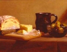 Watwood Patricia Still Life with Bread and Olives. Watwood, 