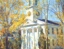 hassam church at old lyme 1906. , 