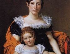 DAVID Jacques Louis Portrait of the Comtesse Vilain XIIII and her Daughter. �����, ���-���