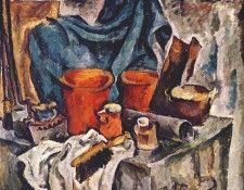 konchalovsky trunk and earthenware (heroic still life) 1919. , 
