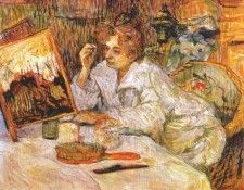 lautrec woman at her toilette 1889. -,  