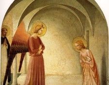 Fra Angelico Annunciation ca 1425-30 Cell 3, Convent of San . ,    F