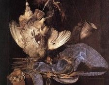 AELST Willem Van Still Life With Hunting Equipment And Dead Birds. Aelst,  