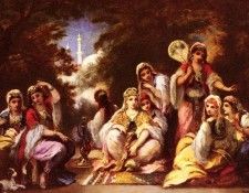 Diaz de la Pena Narcisse Virgile Women Of The Seraglio.      Virgile