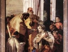 Tiepolo Last Communion of St Lucy. ,  