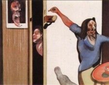 Bacon Three Studies of Isabel Rawsthorne, on single canvas, . , 