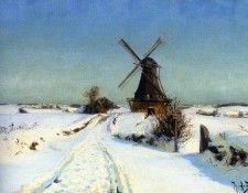 Hans Andersen Brendekilde (Vindmoue ( A Windmill). Brendekilde ���� ��������