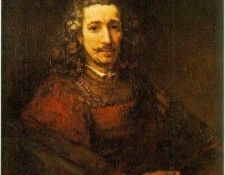Rembrandt Man with a Magnifying Glass, 1668, Metropolitan m.    