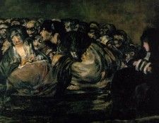 Goya The Great He-Goat or Witches Sabbath, ca 1821-23, Det(2.   ,  