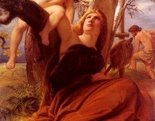 Steinle Eduard Jakob von Adam And Eve After The Fall. Steinle,  