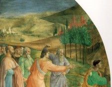 Fra Angelico The stoning of Stephen, 1450s, Chapel of Nichol. ,    F