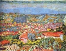 bonnard panoramic view of le cannet 1941.  