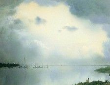 Voerman Jan Fishermen on IJssel Sun. Voerman, ��