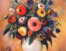 redon vase of flowers c1912.  