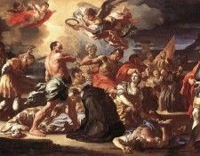 SOLIMENA Francesco The Martyrdom Of Sts Placidus And Flavia.  