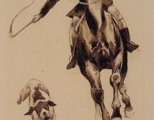 Whipping in a Straggler. Remington, 