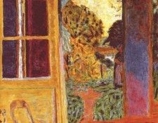 bonnard door opening onto the garden c1924.  
