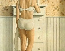 Pratt, Christopher - Young Woman with a Slip (end. , 