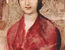 vrubel portrait of a venetian girl 1885. , 