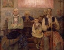 Gil Jose Benlliure Misa en la ermita.   Benlliure 
