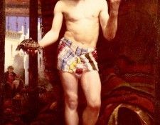 Thivet Antoine Auguste The Young Street Vendor. Thivet,  