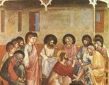 Giotto   Scrovegni   [30]   Washing of Feet. ������ �� �������