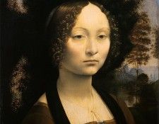 Leonardo Portrait of Ginevra Benci, 1474-76, 42x37 cm, NG Wa. �����, �������� ��