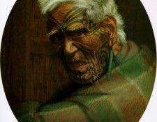 A centenarian Aperahama aged 104 1908 61x51cm. , 