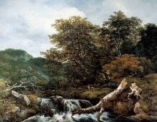 Ruisdael Jacob Waterfall Sun. ��������, ���� ���