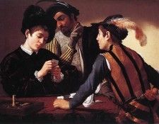 Caravaggio - The Cardsharps. ���������, ������������ ������ ��